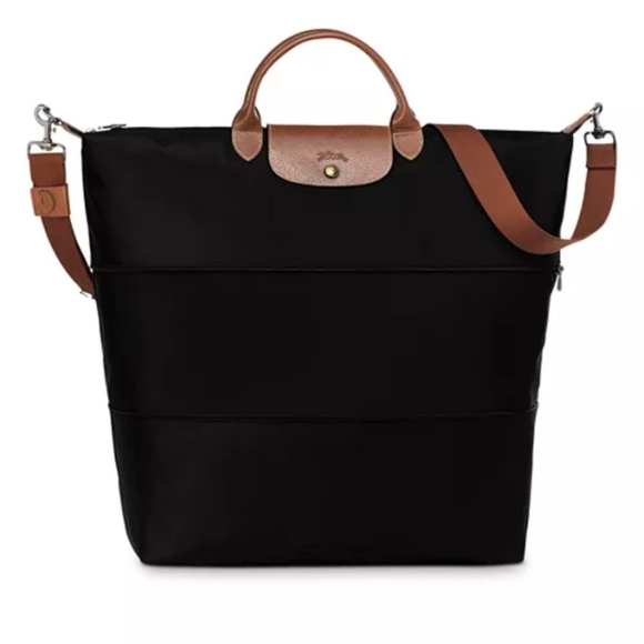 NWOT Longchamp Le Pliage Original Expandable Travel Nylon Weekender - Picture 1 of 9